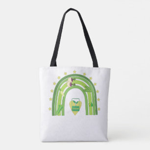 Bolsa Tote T-Shirt arco-íris vegano