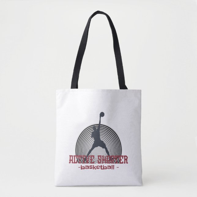 Bolsa Tote T-Shirt Ativo de Basquete (Frente)