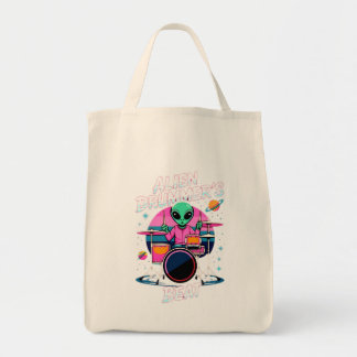 Bolsa Tote T-shirt do batedor de alienígenas - Gráfico da Ali