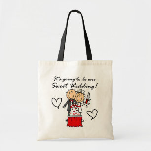 Bolsa Tote T-shirt doces e presentes de um casamento