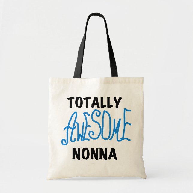 Bolsa Tote T-shirt e presentes azuis totalmente (Frente)