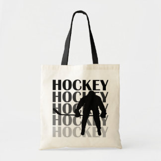 Bolsa Tote T-shirt e presentes da silhueta do hóquei