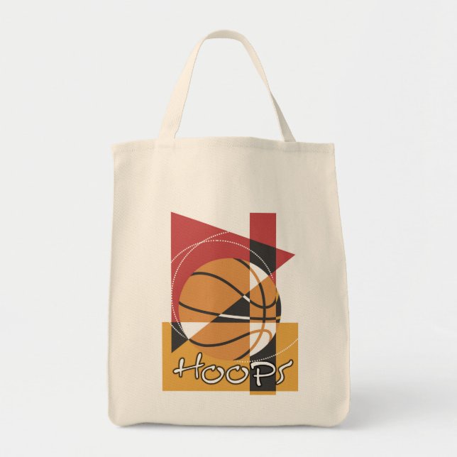 Bolsa Tote T-shirt e presentes das aros do B-Ball (Frente)