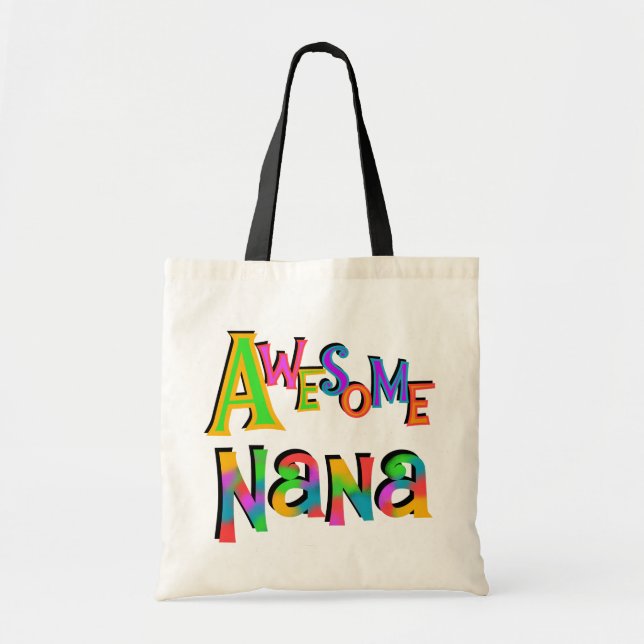 Bolsa Tote T-shirt e presentes impressionantes de Nana (Frente)