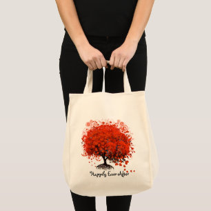 Bolsa Tote T-shirt, presentes, etiquetas & favor vermelhos do