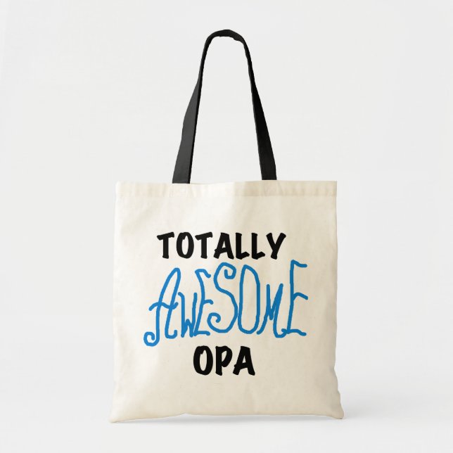 Bolsa Tote T-shirts e presentes, totalmente incríveis, azuis (Frente)