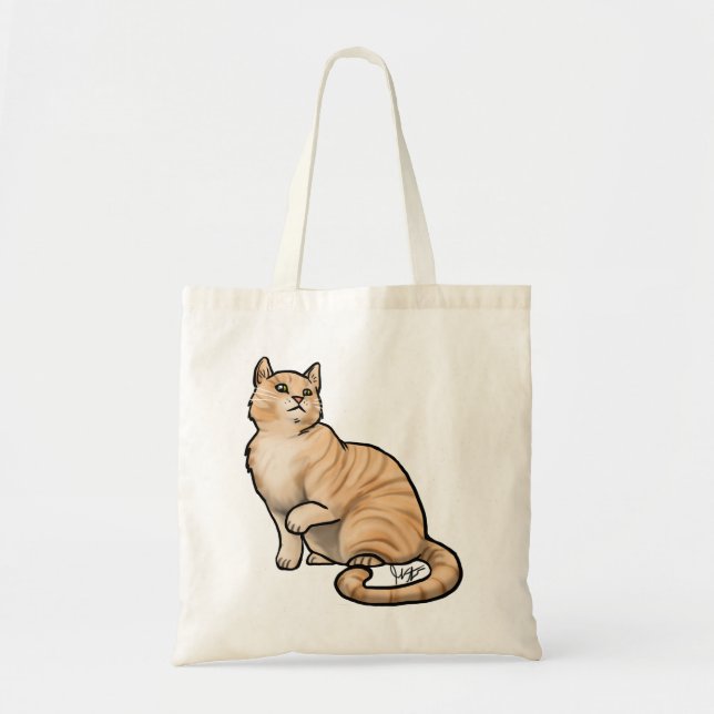 Bolsa Tote Tabby de Laranja (Frente)