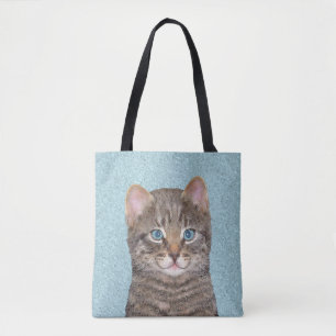 Bolsa Tote Tabelas de cinzas por Pintura de Gato - Arte de Ga