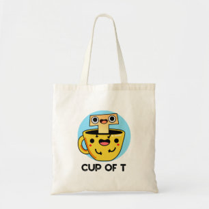 Bolsa Tote Taça De T Cute Alphabet Tea Pun