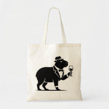 Tacaça de Vinho Capivara Engraçada Minimalista Mod