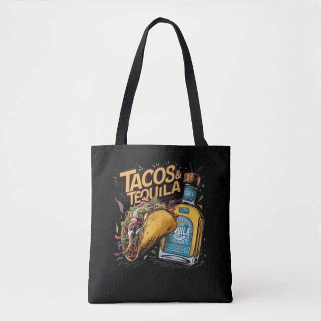 Bolsa Tote Tacos e Tequila (Frente)