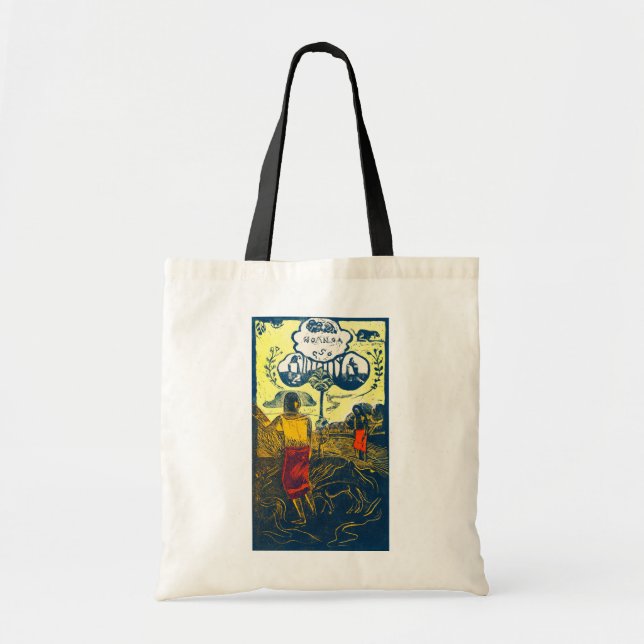Bolsa Tote Tahitian Women and Dog, Gauguin (Frente)