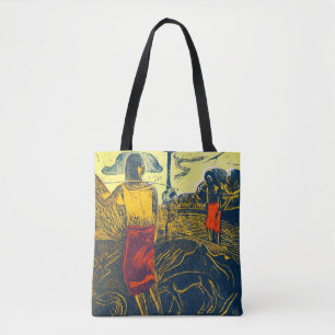 Bolsa Tote Tahitian Women and Dog, Gauguin