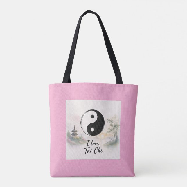 Bolsa Tote Tai Chi é uma Coisa Bonita (Verso)