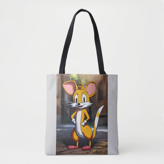 Bolsa Tote Tails Reimagined as a Rat – Sonic Fan Art Concept (Frente)