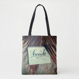 Bolsa Tote Talm frond da praia, esboço