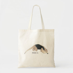 Bolsa Tote Tamandua ilustração de desenho animado