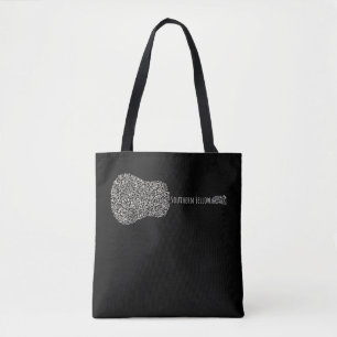 Bolsa Tote Tampa do violão  Presente de Notas de Guitarra