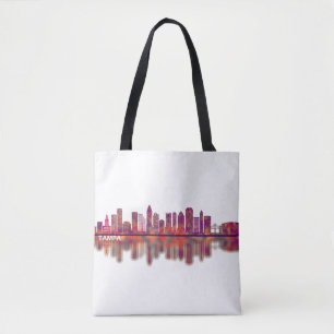 Bolsa Tote Tampa Florida Skyline