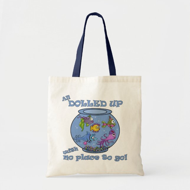 Bolsa Tote Tanque de Peixe Dourado (Frente)