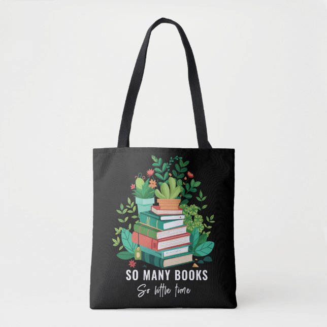 Bolsa Tote Tantos Livros, Tão Pouco Tempo (Frente)
