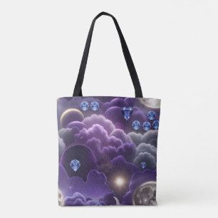 Bolsa Tote Tanzanita Diamante Espumante Fases Lunares