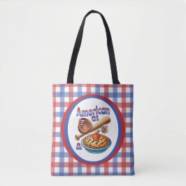 Bolsa Tote Tão Americano quanto Beisebol e Torta de Maçã