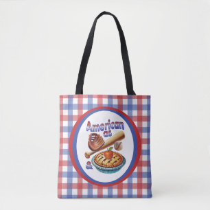 Bolsa Tote Tão Americano quanto Beisebol e Torta de Maçã