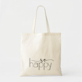 Bolsa Tote Tão feliz Saco de Toque com Mão