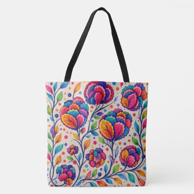 Bolsa Tote Tapeçaria Bloomwave (Frente)
