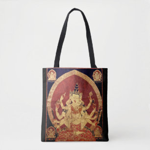 Bolsa Tote Tapeçaria tibetana antiga