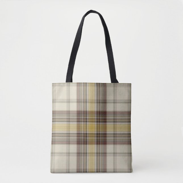 Bolsa Tote Tartan (Frente)