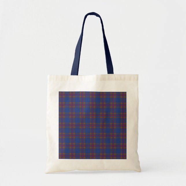 Bolsa Tote Tartan de Elliot do clã (Frente)