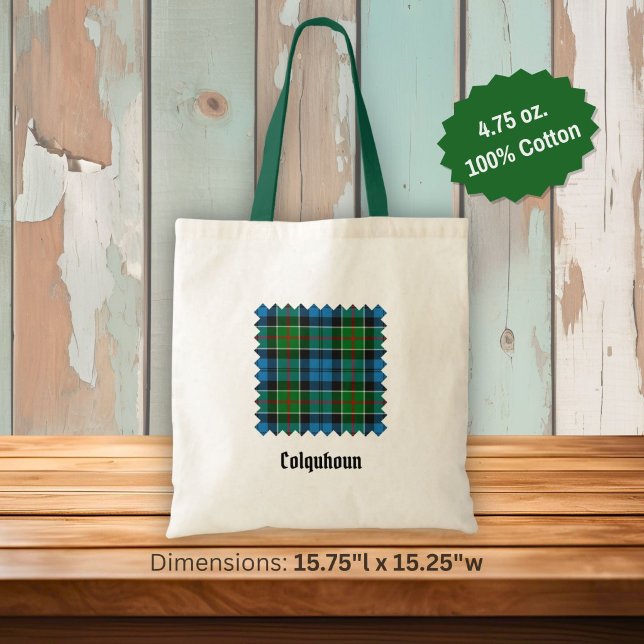Bolsa Tote Tartan do Clã Colquhoun (Criador carregado)