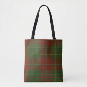 Bolsa Tote Tartan do clã de Burnett