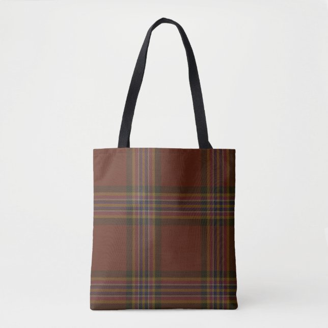 Bolsa Tote Tartan do clã de Conroy (Frente)
