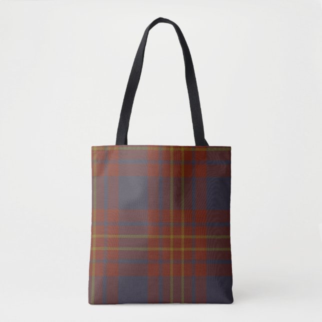 Bolsa Tote Tartan do clã do mordomo (Frente)