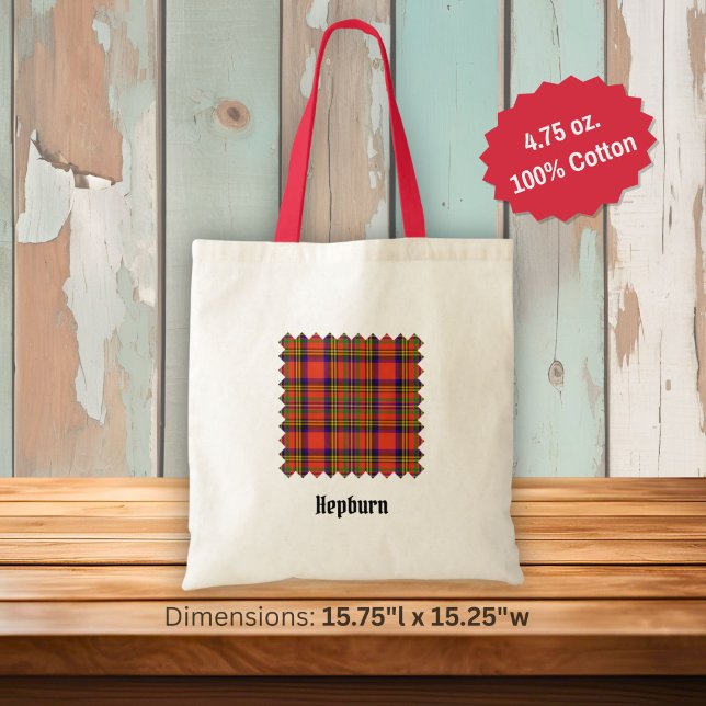Bolsa Tote Tartan do Clã Hepburn (Criador carregado)