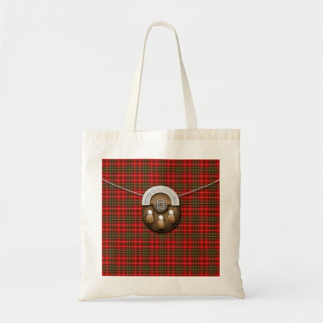Bolsa Tote Tartan e Sporran de MacDougall do clã (Frente)