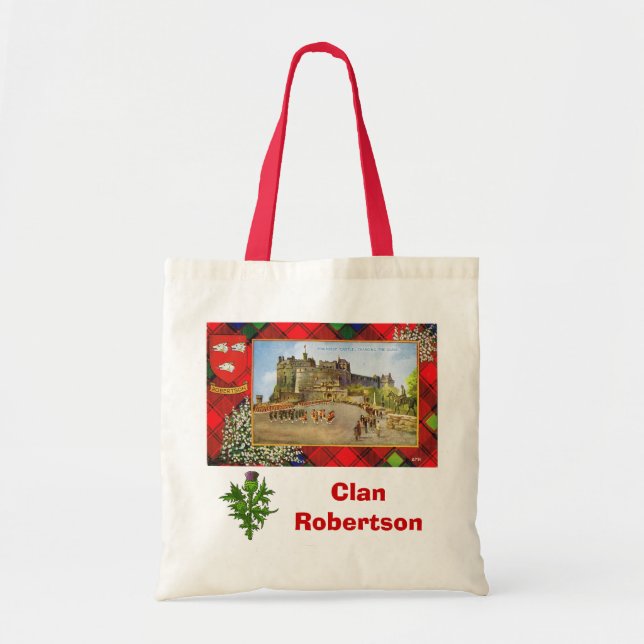 Bolsa Tote Tartan escocês, clã Robertson (Frente)