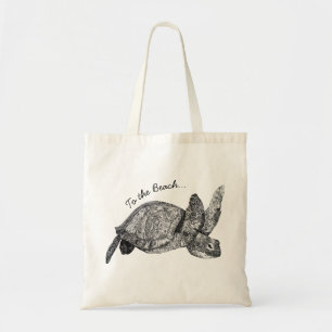 Bolsa Tote Tartaruga à praia