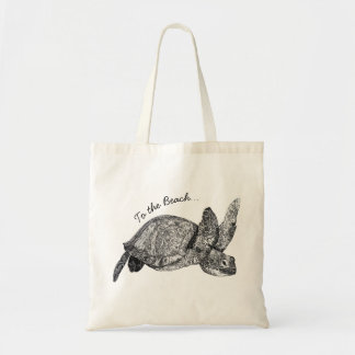 Bolsa Tote Tartaruga à praia