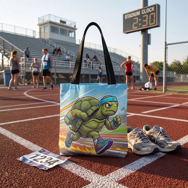 Bolsa Tote Tartaruga Atleta Corredora Veloz (Criador carregado)