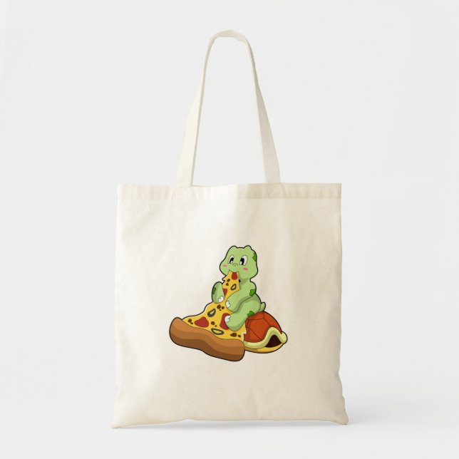 Bolsa Tote Tartaruga com pizza (Frente)