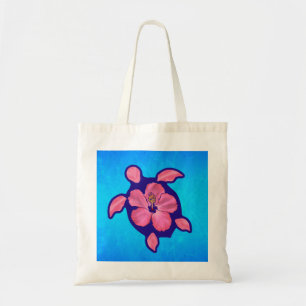 Bolsa Tote Tartaruga e hibiscus havaianos de Honu