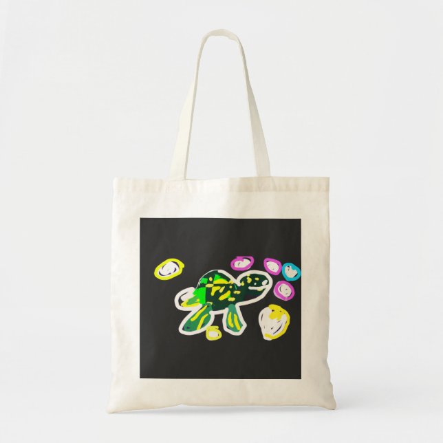 Bolsa Tote Tartaruga marinha brinca  (Frente)