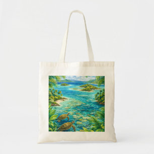 Bolsa Tote Tartaruga Marinha das Ilhas da Grande Barreira de