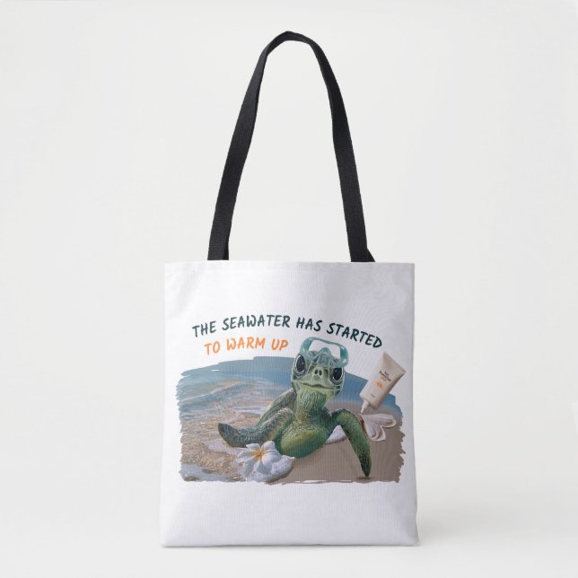 Bolsa Tote Tartaruga marinha de verão (Frente)