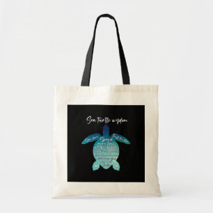 Bolsa Tote Tartaruga marinha Sabedoria Mar Tartaruga Amor