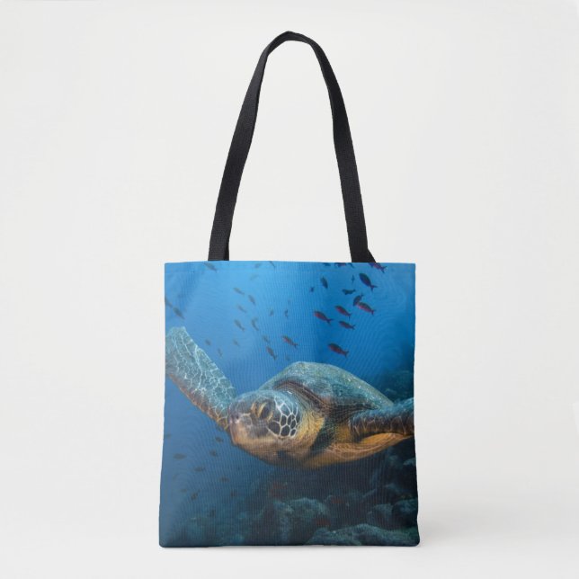 Bolsa Tote Tartaruga Negra (Chelonia agassizi) (Frente)